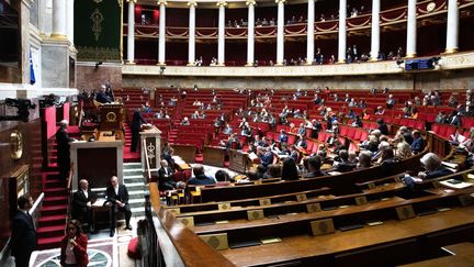 Les députés dans l'hémicycle de l'Assemblée nationale, lundi 7 octobre 2019. (MAXPPP)