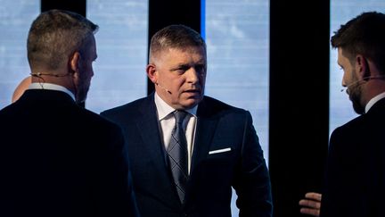 L'ancien Premier ministre slovaque Robert Fico, dont le parti a remporté les législatives le 30 septembre 2023, est partisan d'arrêter l'aide à l'Ukraine (JAKUB GAVLAK / MAXPPP)