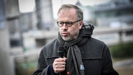 Christophe Deloire, secrétaire général de Reporters sans frontières, le 15 octobre 2020 à Paris. (STEPHANE DE SAKUTIN / AFP)