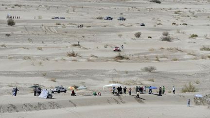 Le sable blanc de Fiambala, haut lieu du Dakar sud-américain (PHILIPPE DESMAZES / AFP)