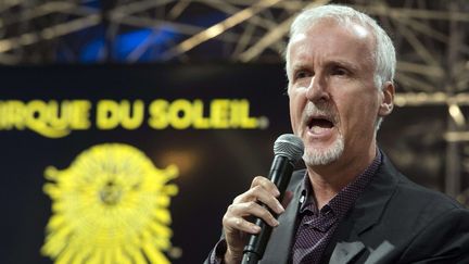 James Cameron lors de la présentation du projet avec le Cirque du Soleil
 (Ryan Remiorz/AP/SIPA)