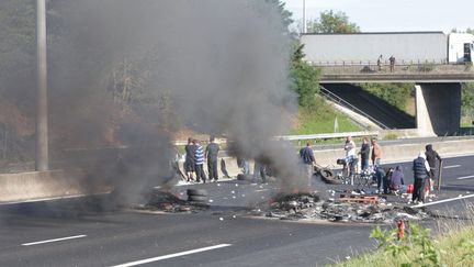 &nbsp; (Le barrage a été levé en fin de matinée, le 29 août © MaxPPP)