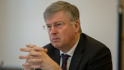 Claude d'Harcourt, alors qu'il était préfet de&nbsp;Loire-Atlantique, à Nantes (Loire-Atlantique), le 11 janvier 2019. (ESTELLE RUIZ / NURPHOTO / AFP)