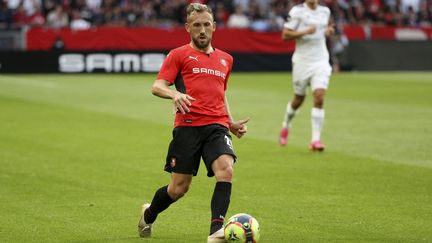 Flavien Tait (ici face à Rosenborg) a ramené les Rennais dans le match contre Tottenham. (JEAN CATUFFE / DPPI / AFP)