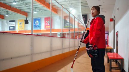 Hwangbo Young, ancienne joueuse de l’équipe nationale nord-coréenne qui a trouvé refuge en Corée du Sud, le 4 avril 2017 à Séoul. (JUNG YEON-JE / AFP)