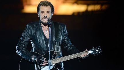 Johnny Hallyday lors de son 1er concert au Kremlin (Moscou) le 27/10/2012
 (N.Kolesnikova. AFP)