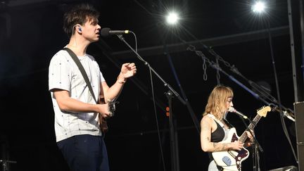 David Longstreth, le leader charismatique de Dirty Projectors sur la scène de la Cascade.
 (Bernard Barbereau / FTV)