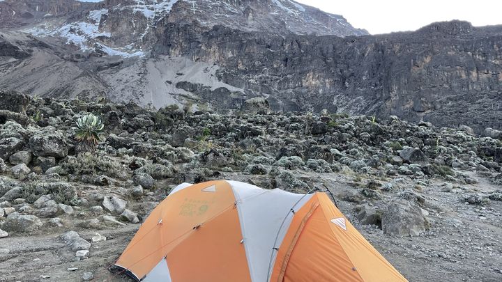 "Quand on arrive au camp, les tentes sont installées. C'est optimal pour la récupération. Nos guides nous font faire des tests d’oxygène à chaque camp, soir et matin", précise notre baroudeuse. (LETIZIA CULIOLI-GRISONI)