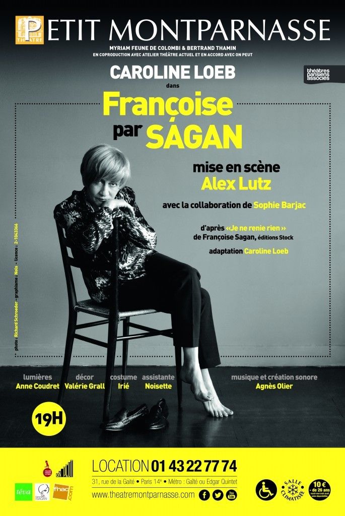 "Françoise Sagan" (Caroline Loeb) : l'affiche
 (DR)