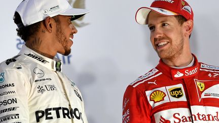 Lewis Hamilton et Sebastian Vettel sur le podium à Barcelone, c'est très probable. Mais dans quel ordre ? (ANDREJ ISAKOVIC / AFP)