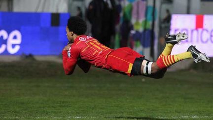 Richard Haughton inscrit le seul essai du match pour Perpignan