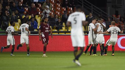 Falcao a inscrit son cinquième but en trois matches de Ligue 1.  (JEAN-CHRISTOPHE VERHAEGEN / AFP)