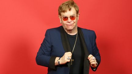 Elton John à Los Angeles, le 27 mai 2021 (PHILLIP FARAONE / GETTY IMAGES NORTH AMERICA / VIA AFP)