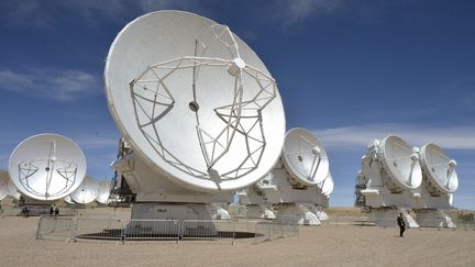 Le téléscope Alma, le plus puissant au monde, est basé&nbsp;dans le désert d'Atacama au Chili. (MAXPPP)