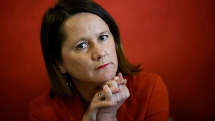 La maire de Nantes et première secrétaire déléguée du PS, Johanna Rolland, le 18 janvier 2023, dans sa commune. (LOIC VENANCE / AFP)