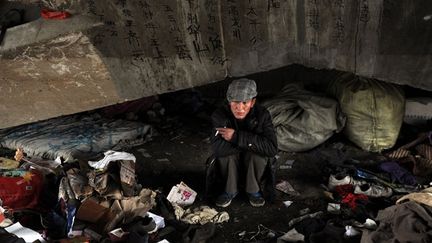 Les sans-abri de Hefei (CHINE OUT AFP PHOTO)