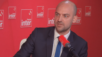 The Minister Delegate in charge of the Digital Transition, Jean-Noël Barrot, guest of France Inter on Monday July 10.  (FRANCEINTER / RADIOFRANCE)