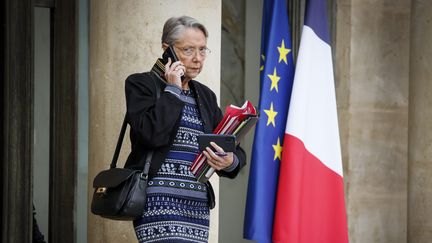 La Première ministre, Elisabeth Borne, le 12 décembre 2023, à l'Élysée, à Paris. (THOMAS PADILLA / MAXPPP)