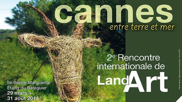 Affiche des "Rencontres Land Art" en 2014
 (Mairie de Cannes )