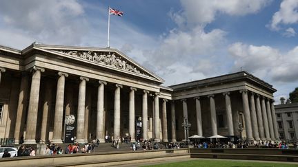 L'entrée principale du British Museum, le 24 août 2018. (DANIEL LEAL / AFP)