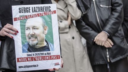 &nbsp; (Une manifestation en juin 2013 pour la libération de Serge Lazarevic © MAXPPP)