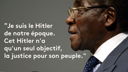 En 2003, lors des funérailles d'un de ses ministres, Mugabe s'adresse à ceux qui dénoncent ses méthodes dictatoriales. (AFP)