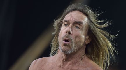 Le chanteur américain Iggy Pop le 28 août 2016 au festival Rock en Seine, au Parc de Saint-Cloud près de Paris.&nbsp; (SADAKA EDMOND/SIPA)