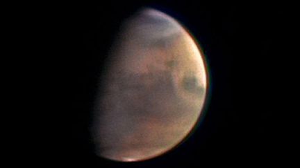 La planète mars vue depuis la sonde Mars Express de l'Agence spatiale européenne à quelque 5,5 millions de kilomètres. (AFP/ESA)