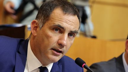 Gilles Simeoni est le président du Conseil exécutif de la Corse (PASCAL POCHARD-CASABIANCA / AFP)