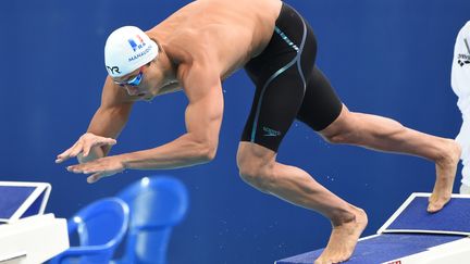 Florent Manaudou lors des Mondiaux de Kazan (STEPHANE KEMPINAIRE / STEPHANE KEMPINAIRE)