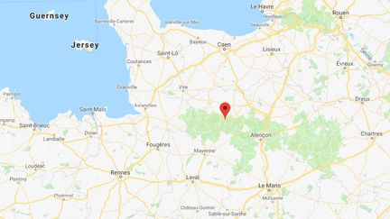 Le suspect est originaire de&nbsp;La Ferté-Macé (Orne) où a été retrouvé le corps de la victime. (CAPTURE ECRAN GOOGLE MAPS)