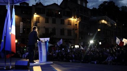 François Hollande lors de son discours à Tulle le 6 mai (FRED DUFOUR / AFP)