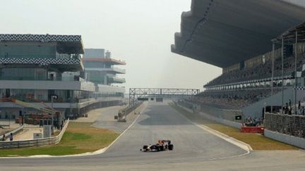 Les tribunes du GP d'Inde (MANAN VATSYAYANA / AFP)