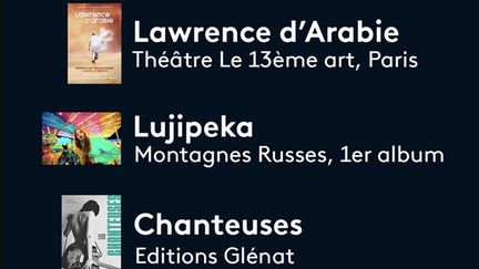 Culture : Lawrence d’Arabie sur les planches, les chanteuses francophones à l’honneur dans un beau livre