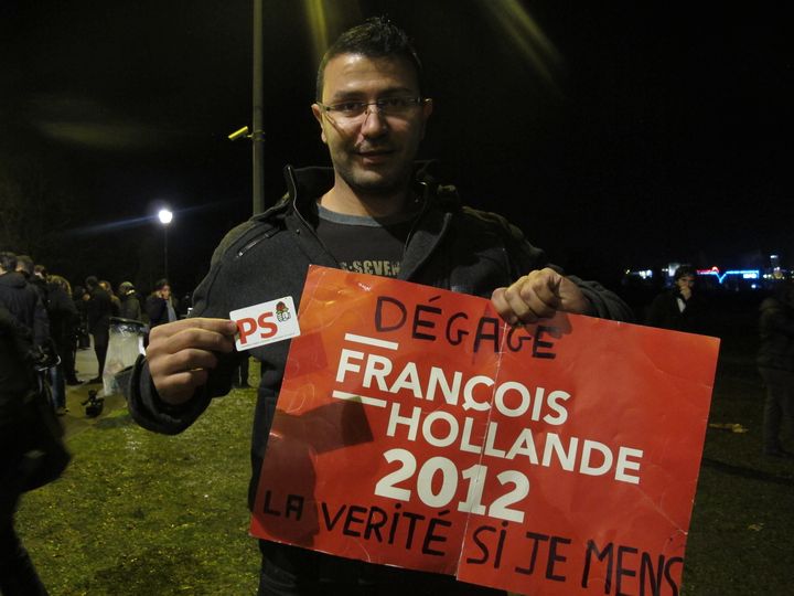 Nordine, 29 ans, devant le Z&eacute;nith de Saint-Herblain (Loire-Atlantique), jeudi 9 janvier 2013. (FABIEN MAGNENOU / FRANCETV INFO)