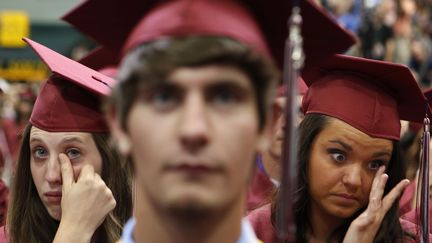 Des étudiants américains lors d'une remise de diplômes en 2012 dans le Missouri (? LARRY DOWNING / REUTERS / X00961)