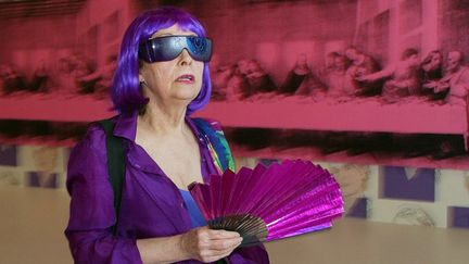 Ultra Violet en 2003 à Monaco au vernissage d'une exposition Warhol.
 (Marc Mehran / Nice Matin / MaxPPP)