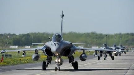 Quatre Rafale de l'Armée de l'air atterrissent sur la base polonaise de Malbork (Ministère de la Défense)