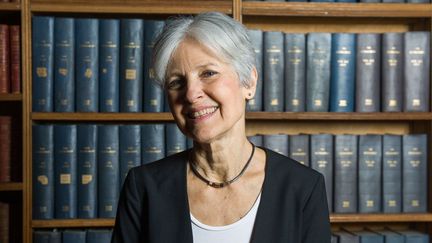 Jill Stein, candidate écologiste à l'élection présidentielle américaine, ici à Oxford (Royaume-Uni), le 24 février 2016. (ROGER ASKEW/SHUTTERSTOC/SIPA / REX)