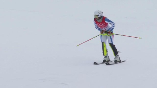 Après sa descente décevante, la Française Laura Gauché a été en meilleure forme lors du slalom. Elle reste tout de même loin du podium.