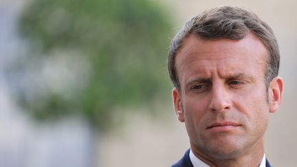 Emmanuel Macron, le 22 juillet 2019, à Paris.&nbsp; (LUDOVIC MARIN / AFP)