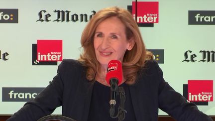 La ministre de la Justice, Nicole Belloubet, le 22 avril 2018. (RADIO FRANCE / FRANCEINFO)