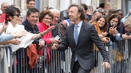 Stéphane Bern en juin 2018, visite de la maison de Pierre Loti à Rochefort 
 (ludovic MARIN / POOL / AFP)