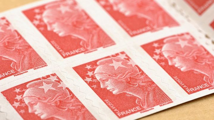 Timbres de la s&eacute;rie "Marianne et l'Europe" ou "Marianne de Beaujard". (CARDOSO / BSIP)