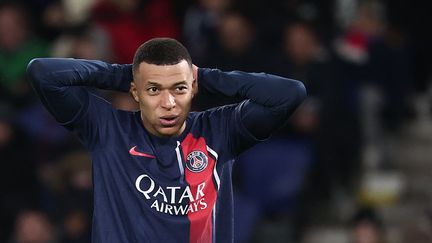 Kylian Mbappé lors du match face à Toulouse, mercredi 3 janvier 2024, au Parc des Princes, dans le cadre du Trophée des champions. (FRANCK FIFE / AFP)