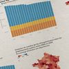 L'évolution du nombre de lits d'hôpitaux dans les établissements publics et leur répartition sur le territoire, entre 2000 et 2020. (JESSICA KOMGUEN / FRANCEINFO)