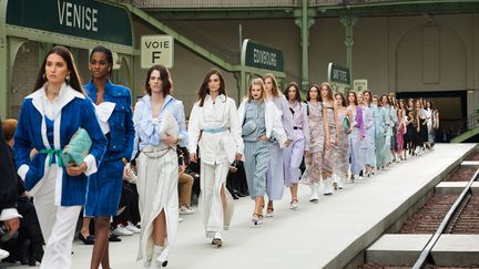 Final du défilé croisière Chanel 2019-2020, au Grand Palais à Paris, le 3 mai 2019&nbsp; (OlLIVIER SAILLANT)