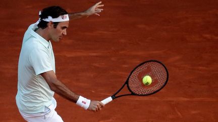 Roger Federer lors de sa dernière participation au Masters 1000 de Madrid, le 10 mai 2019.  (BURAK AKBULUT / ANADOLU AGENCY)