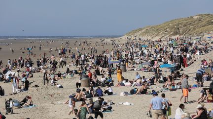 La plage de Fort-Mahon (Somme), le 17 avril 2022. (MAXPPP)