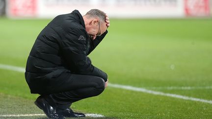 Jean-Marc Furlan a vécu un calvaire avec Troyes en Ligue 1 (FRANCOIS NASCIMBENI / AFP)